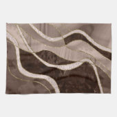 Marmor Achat Gold Glam 5 - Landschaft Geschirrtuch (Horizontal)