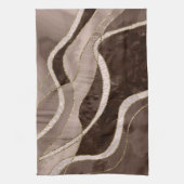 Marmor Achat Gold Glam 5 - Landschaft Geschirrtuch (Vertikal)