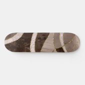 Marmor Achat Gold Glam 5 - Landschaft Skateboard (Horizontal)