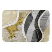 Marmor Achat Gold Glam 7 Badematte (Vorderseite)