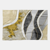 Marmor Achat Gold Glam 7 Geschirrtuch (Horizontal)