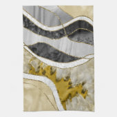 Marmor Achat Gold Glam 7 Geschirrtuch (Vertikal)