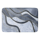 Marmor Achat Gold Glam 8 - Landschaft Badematte (Vorderseite)