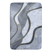 Marmor Achat Gold Glam 8 - Landschaft Badematte (Vorderseite Vertikal)