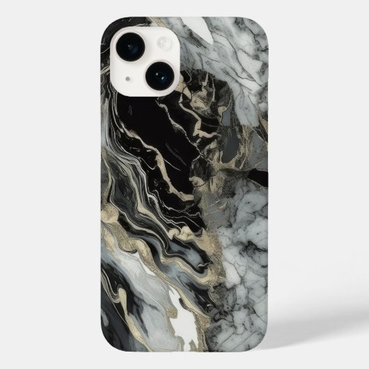 Marmor Agate Inspiriert Luxus Textur Case-Mate iPhone Hülle (Rückseite)