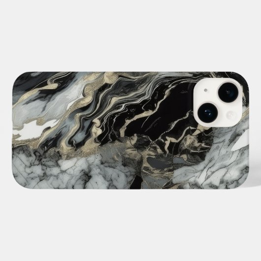 Marmor Agate Inspiriert Luxus Textur Case-Mate iPhone Hülle (Rückseite (Horizontal))