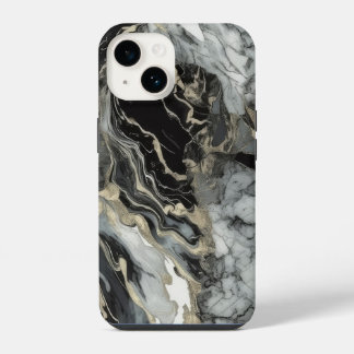 Marmor Agate Inspiriert Luxus Textur iPhone 14 Hülle