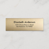 Marmor Agate Modern: Marmorplatte für den grünen u Mini Visitenkarte (Rückseite)