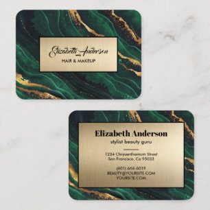 Marmor Agate Modern: Marmorplatte für den grünen Visitenkarte