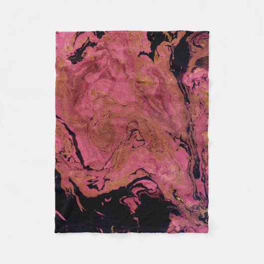 Marmor, Aquarell Fleecedecke (Vorderseite)