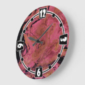 Marmor, Aquarell Große Wanduhr (Winkel)