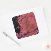 Marmor, Aquarell Quadratischer Aufkleber (Umschlag)