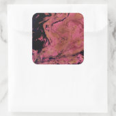 Marmor, Aquarell Quadratischer Aufkleber (Tasche)