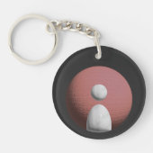 Marmor auf Red Moon Avatar T - Shirt Schlüsselanhänger (Vorderseite)