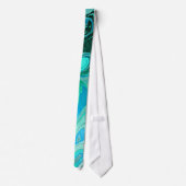 Marmor aus aquamarinem Glitzer Krawatte (Rückseite)