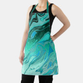 Marmor aus aquamarinem Glitzer Schürze (InSitu)