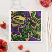 Marmor aus Mardi-Gras-Party Serviette (Beispiel)