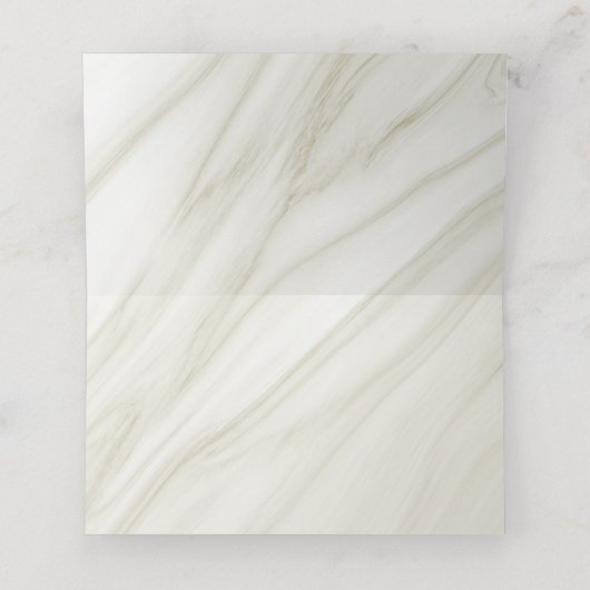 Marmor aus roter Blume Platzkarte (Innenseite Aufgefaltet)