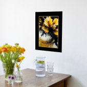 Marmor aus schwarzem Gold, Blume Foliendrucke (Ablage(Küche))