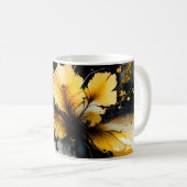 Marmor aus schwarzem Gold, Blume Kaffeetasse (VorderseiteRechts)