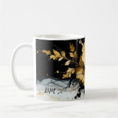 Marmor aus schwarzem Gold, Blume Kaffeetasse (Links)