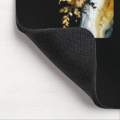 Marmor aus schwarzem Gold, Blume Mousepad (Ecke)