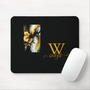 Marmor aus schwarzem Gold, Blume Mousepad