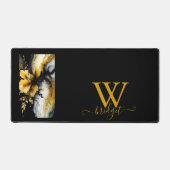 Marmor aus schwarzem Gold, Blume Schreibtischunterlage (Vorderseite)