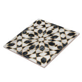 Marmor aus schwarzem und weißem Marmor Fliese (Seite)