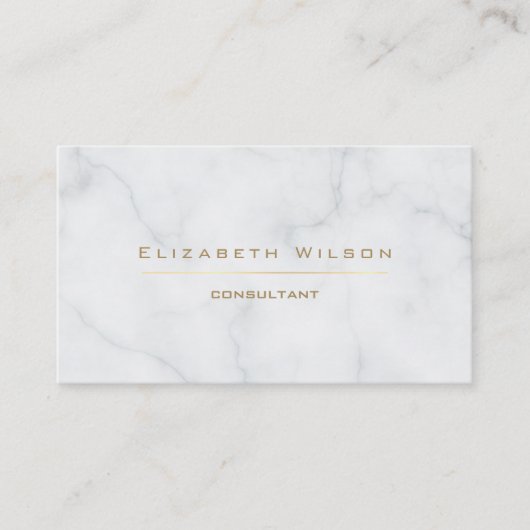 Marmor beruflich elegant schlicht visitenkarte (Vorderseite)