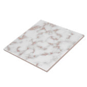 Marmor Carrara Rose Gold Glitzer Textur Fliese (Seite)