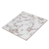 Marmor Carrara Rose Gold Glitzer Textur Fliese (Seite)