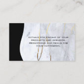 Marmor | City Skyline | QR-Code Visitenkarte (Rückseite)