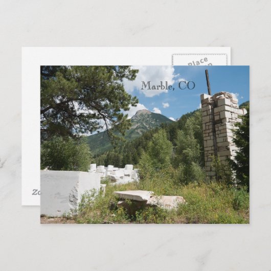 Marmor, CO Postkarte (Vorne/Hinten)