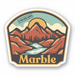 Marmor, Colorado-Aufkleber Aufkleber