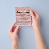 Marmor der Eyelash Extension Liability Waiver Rose Flyer (Gruppe)