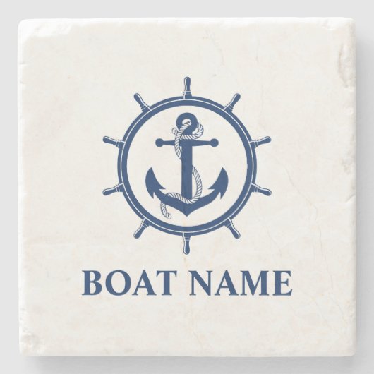 Marmor des Ankerrades für das Schiff Steinuntersetzer (Vorderseite)