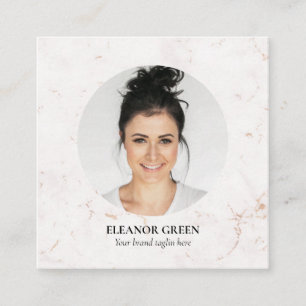 Marmor Einfach Moderne Foto Soziale Medien Quadratische Visitenkarte