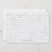 Marmor | Einfache moderne Hochzeitsfeier Einladung (Rückseite)