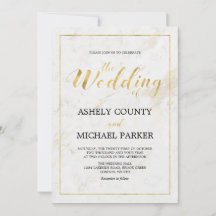 Marmor | Einfache moderne Hochzeitsfeier