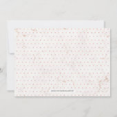 Marmor | Einfache moderne Hochzeitsfeier Einladung (Rückseite)