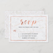 Marmor | Einfache, moderne UAWG-Beistellkarte RSVP Karte (Vorne/Hinten)