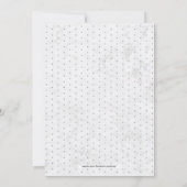 Marmor | Einfache Partei für modernes Typografie Einladung (Rückseite)