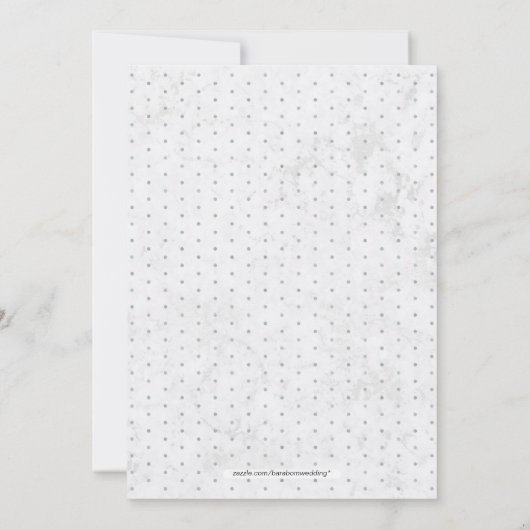 Marmor | Einfache Partei für modernes Typografie Einladung (Rückseite)