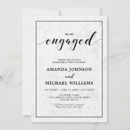 Marmor | Einfache Partei für modernes Typografie Einladung