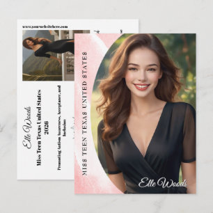 Marmor-Eis-Foto-Karten-Seite Autogramm-Postkarte Postkarte
