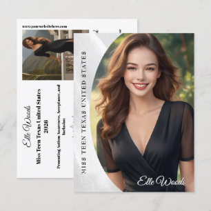 Marmor-Eis-Foto-Postkarten-Seite Autogramm-Postkar Postkarte