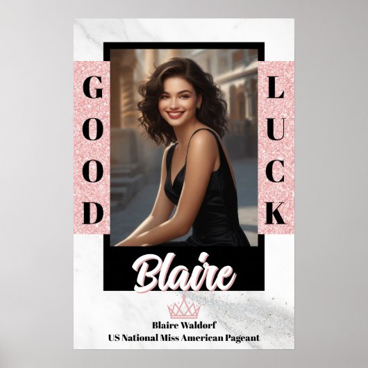 Marmor-Eis-Pageant-Türbanner-Plakat Poster (Vorne)