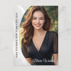 Marmor-Eis-Promo-Postkarte für Wettbewerbe Postkarte