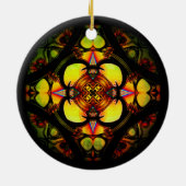 Marmor (farbiges Muster) Keramik Ornament (Hinten)